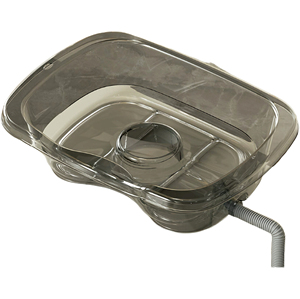 Modern High End Stylish Black Leather Salon Sink <b>Backwash</b> <b>Unit</b> Hair Washing Bowl Basin Chair Massage Shampoo Bed - Product Image 1