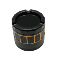 NOUVEAU Arrivée Bicolore Oxidation Herb Grinder Custom Logo Tobacco Grinder with Cendrier Manual Grinder For Smoking Accessories