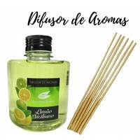 Recharge de diffuseur à bâtonnets au citron sicilien, 270 ml, grande capacité, huile aromatique avec bâtonnets en rotin, parfum frais d'agrumes, décoration parfumée pour la maison