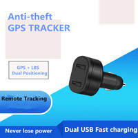 Mini traceur GPS GPRS 4G pour allume-cigare, chargeur de voiture double USB, localisateur en temps réel, dispositif Plug-n-Play pour véhicule, gestion de flotte automobile