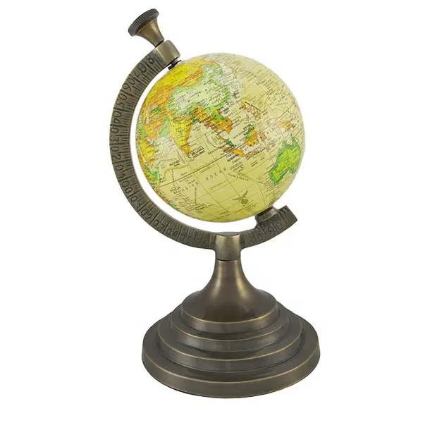 Wholesaler Exporter Of Nautical Aluminium World Globe India best selling nautical globes rotating world globes