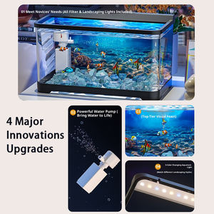 Tanque <span class=keywords><strong>de</strong></span> <span class=keywords><strong>peces</strong></span> rectangular con filtración para paisajismo doméstico y decoración <span class=keywords><strong>de</strong></span> sala <span class=keywords><strong>de</strong></span> estar accesorios <span class=keywords><strong>de</strong></span> acuario para uso doméstico - Product Image 5