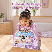 Kit DIY Créatif de Pâtisserie Miniature en Résine et Crème de Simulation pour Jeu d'Imitation, Cadeau pour Boutique de Gâteaux Sucrés