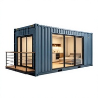 Maisons modulaires préfabriquées en conteneurs avec aménagement personnalisable et structure en acier haute résistance pour hôtels, restaurants, centres commerciaux