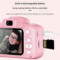 Bebekler ve Çocuklar için Çizgi Film Oyuncaklı Dijital Kamera, Fotoğraf Çekme, Video Kayıt, Mini Kamera, 2.0" Ekran, ABS Malzeme, Sınır Ötesi