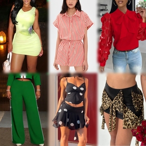 Venta al por Mayor <span class=keywords><strong>a</strong></span> Precios Bajos, Varios Estilos y Tallas, Tops, Vestidos y Pantalones Deportivos Casuales Sexys y Modernos para Mujer - Product Image 5