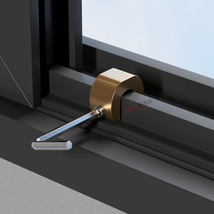 Aluminum Alloy <b>Window</b> <b>Safety</b> Lock Childproof Sliding <b>Window</b> Limiter Clip No Drilling Ventilation Restrictor - Product Image 5
