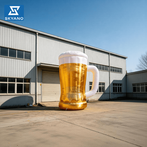 Chope à bière gonflable géante personnalisable avec logo publicitaire pour les campagnes publicitaires et la promotion de produits - Product Image 1