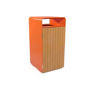 Outdoor Steel <strong>Trash</strong> Bin Custom Sorting Metal Waste <strong>Segregation</strong> Bin Factory Wholesale Street Dustbin - Product Image 2