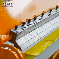 Machine à plier les bords manuelle CHI, modèle WH06-2x1300, pour tôles fines, ventilation de conduits carrés, acier inoxydable 0,6-2 mm