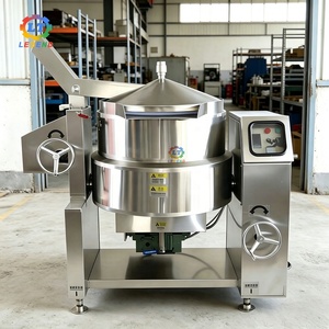 Wok inclinable électrique haut de gamme, chauffage électrique, qualité commerciale, entièrement automatique, fabriqué en Chine | Bouilloire à double enveloppe - Product Image 3