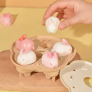2023 Neue Artikel Kaninchen geformte Silikon Backen DIY Form Eiswürfel Gefrier kuchen und nahrhafte Snacks Herstellung Werkzeuge für Kinder