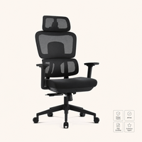 Chaise de bureau ergonomique moderne haut de gamme en maille avec dossier intégral et réglage en hauteur – Mobilier commercial en gros – Sillas de Oficina