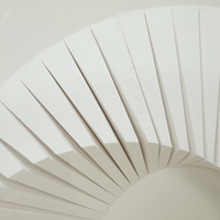 Papier blanc pliant, ornement, papier d'art mural pour décoration d'hôtel, vente en gros