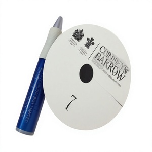 Marcadores de Copas de Vino Corney & Barrow, Juego de 4 Discos Numerados con Diseño Blanco para Eventos de Degustación de Vinos - Product Image 1