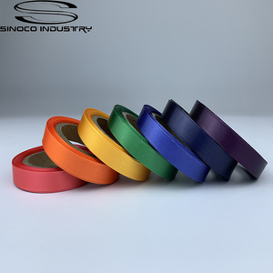 Pita Satin Natal 20mm Kustom, Pita Satin Poliester 2cm yang Dapat Dicuci, Elegan, untuk Pembungkus Kotak Hadiah - Product Image 3