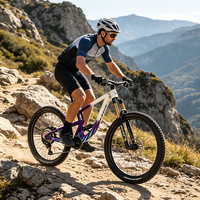 Vélo de montagne en fibre de carbone EU/US avec fourche en alliage d'aluminium, jantes 27,5 pouces, 10 vitesses, léger, DH - Livraison rapide