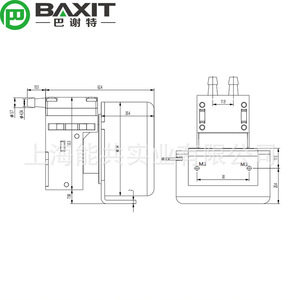 Pompe d'échantillonnage à diaphragme miniature Baxit PM27910-86 12/24V DC, pompe à vide pour l'échantillonnage de liquides et de gaz - Product Image 1