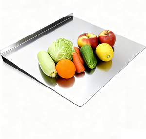 เขียงสแตนเลสขอบพับได้สำหรับร้านเบเกอรี่ - Product Image 4