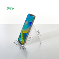 Support d'affichage en acrylique moderne de luxe sur mesure OEM pour support de téléphone en acrylique en forme de L