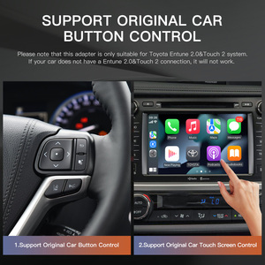 Wireless Apple Carplay <span class=keywords><strong>Android</strong></span> <span class=keywords><strong>Auto</strong></span> สำหรับ TOYOTA Touch2 & Entune2.0 Camry 4Runner Highlander Auris Corolla RAV4 <span class=keywords><strong>C</strong></span>-<span class=keywords><strong>HR</strong></span> ปี 2014-2019 - Product Image 3