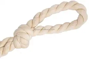 Vente chaude 100% naturel 4mm corde de coton torsadé taille personnalisée emballage de cordon en macramé pour diverses utilisations