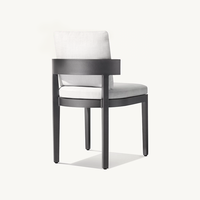 Tables et chaises rondes en métal pour l'extérieur, ensemble durable de meubles de balcon design moderne avec 6 sièges