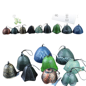 Colgantes de regalo del área escénica de Yiduoy, fuegos artificiales de flor de cerezo, campanas de viento de hierro fundido, artículos de hierro japonés, campanas metálicas del sur. - Product Image 4
