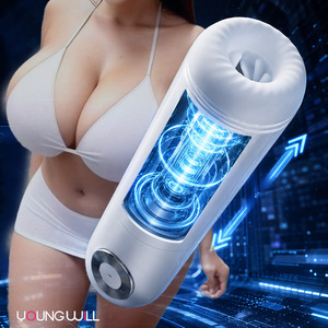 Godemiché télescopique rotatif en <span class=keywords><strong>silicone</strong></span> à 7 fréquences et 3 vitesses, réaliste, silencieux, rechargeable par USB, pour hommes, OEM ODM, Godemiché de masturbation - Product Image 1
