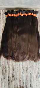 Proveedores líderes, cutícula alineada, liso, recto, crudo, Remy, cabello indio virgen, cabello humano de estilo ondulado para mujer de la mejor calidad - Product Image 2