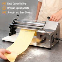 Machine à rouler la pâte à pizza automatique 40 cm, laminoir électrique commercial pour pâtisserie, pain, pâtes, nouilles, fournitures de boulangerie