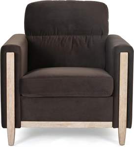 Poltrona Girevole Imbottita Morbida per Hotel <span class=keywords><strong>e</strong></span> Ufficio Domestico Design Moderno con Gambe in Legno - Product Image 5