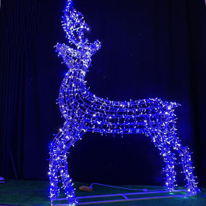 Offres Spéciales Noël Renne Éclairage Décoratif Motif Animal 3d Renne De Noël Éclairé Étanche Extérieur avec Corde Lumière - Product Image 6