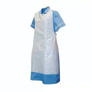 Waterproof plastic disposable apron disposable white aprons Medical Surgical disposable apron