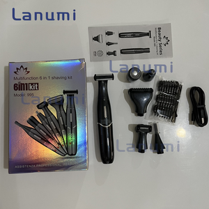 Lanumi 995 Kadınlar İçin 6'sı 1 Arada Elektrikli Tıraş Makinesi Bikini Düzeltici IPX5 Su Geçirmez Islak/Kuru Kullanım Vücut ve Yüz Tüy Dökücü Ev Tipi - Product Image 2