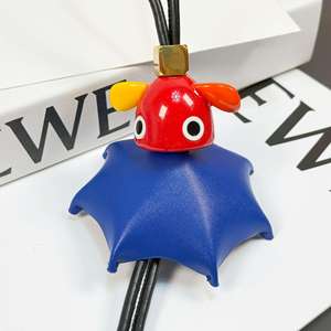 Cute Animal Umbrella Leather Keychain Creative Cartoon Bag Pendant Lightweight Key Ring Unique Gift for Kids Adults Gift <b>Box</b> - Product Image 4