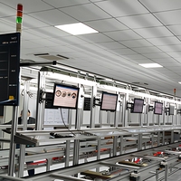 Nouveau Convoyeur à Chaîne à Vitesse Variable en Aluminium Personnalisable avec Rails de Guidage pour Usine de Fabrication, Convoyeur à Chaîne à Double Vitesse pour l'Assemblage