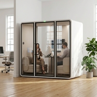 Cabine de bureau insonorisée, cabines téléphoniques acoustiques, salle de réunion silencieuse, espace de travail portable, cabines d'intimité pour bureaux à plan ouvert