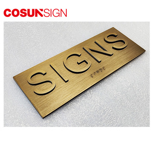 Cosun tùy chỉnh ADA dấu hiệu phòng khách sạn dấu hiệu Nhà Số cửa tấm với ADA Braille khách sạn signages - Product Image 3