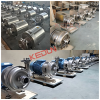 Pompe centrifuge sanitaire en acier inoxydable à circulation électrique monophasée basse pression OEM pour lait/eau/bière/boissons