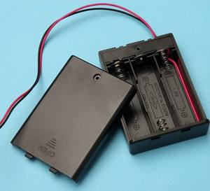 4.5V 3 AA 3AAA プラスチック電池ホルダー（カバー、スイッチ、リード線、ピン、JSTコネクタ、9Vスナップ付き） - Product Image 5