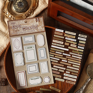 Adesivi Per Notebook di parole <span class=keywords><strong>tridimensionali</strong></span> di alta qualità 2 adesivi Per confezione materiali decorativi Premium - Product Image 3