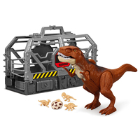 Nuevo Diseño de Juguete de Dinosaurio, Figura de Acción con Movimiento, Dinosaurio Realista con Articulaciones Móviles, Modelo de Dinosaurios con Jaula de Almacenamiento para Niños