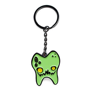 Portachiavi 2023 portachiavi in smalto promozionale logo personalizzato in metallo portachiavi <span class=keywords><strong>con</strong></span> dente accessori per assistente dentale regalo - Product Image 2