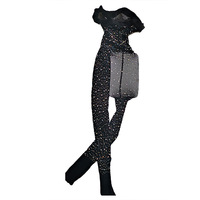 Nouveaux Collants Résille à Strass pour Femme Lingerie Érotique Sexy