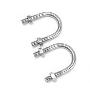 Abrazadera de Tierra en U de Acero Inoxidable 304 con Cabeza Hexagonal, Galvanizada en Zinc, para Accesorios de Líneas Eléctricas - Product Image 5