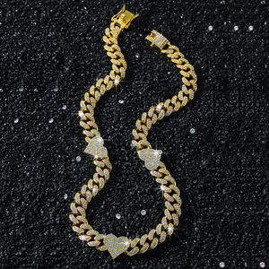 Collar de Cadena con Corazón de Diseño Sencillo, Estilo Hiphop Retro, de Aleación, para Hombre, Joyería de Moda al por Mayor, Venta Caliente 2026 - Product Image 3