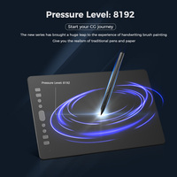 Tablette de dessin numérique professionnelle JSK-DP21 avec stylet sans batterie et touches express pour la conception graphique