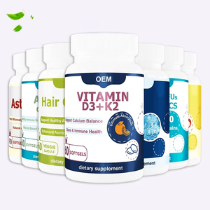 Cápsulas de Suplemento Diario con Fórmula OEM, Probióticos, Resveratrol, Shilajit, Astaxantina, Colágeno, Biotina, Vitamina D3 y <span class=keywords><strong>K2</strong></span> - Product Image 1