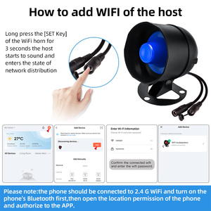 KERUI-Sirène WiFi pour l'extérieur, 120dB, haut décibel, haut-parleur tuya, sirène d'alarme, haut-parleur vocal pour système d'alarme de sécurité domestique - Product Image 4